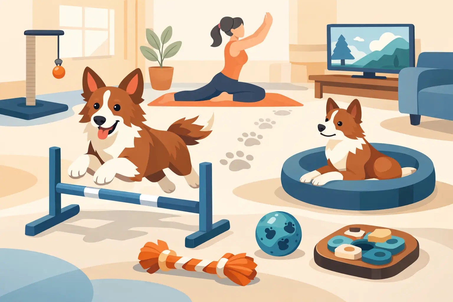 The Best Routine for Energetic Dogs at Home