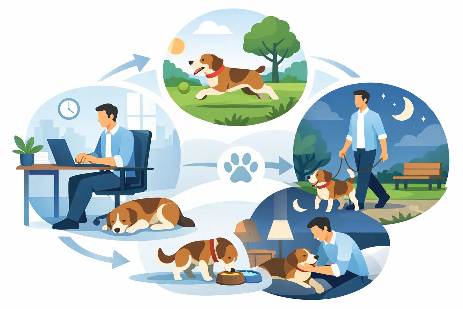 A Practical Example Dog Routine for Workers