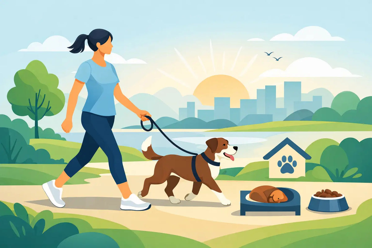 How Regular Walks Support Routine for Dogs