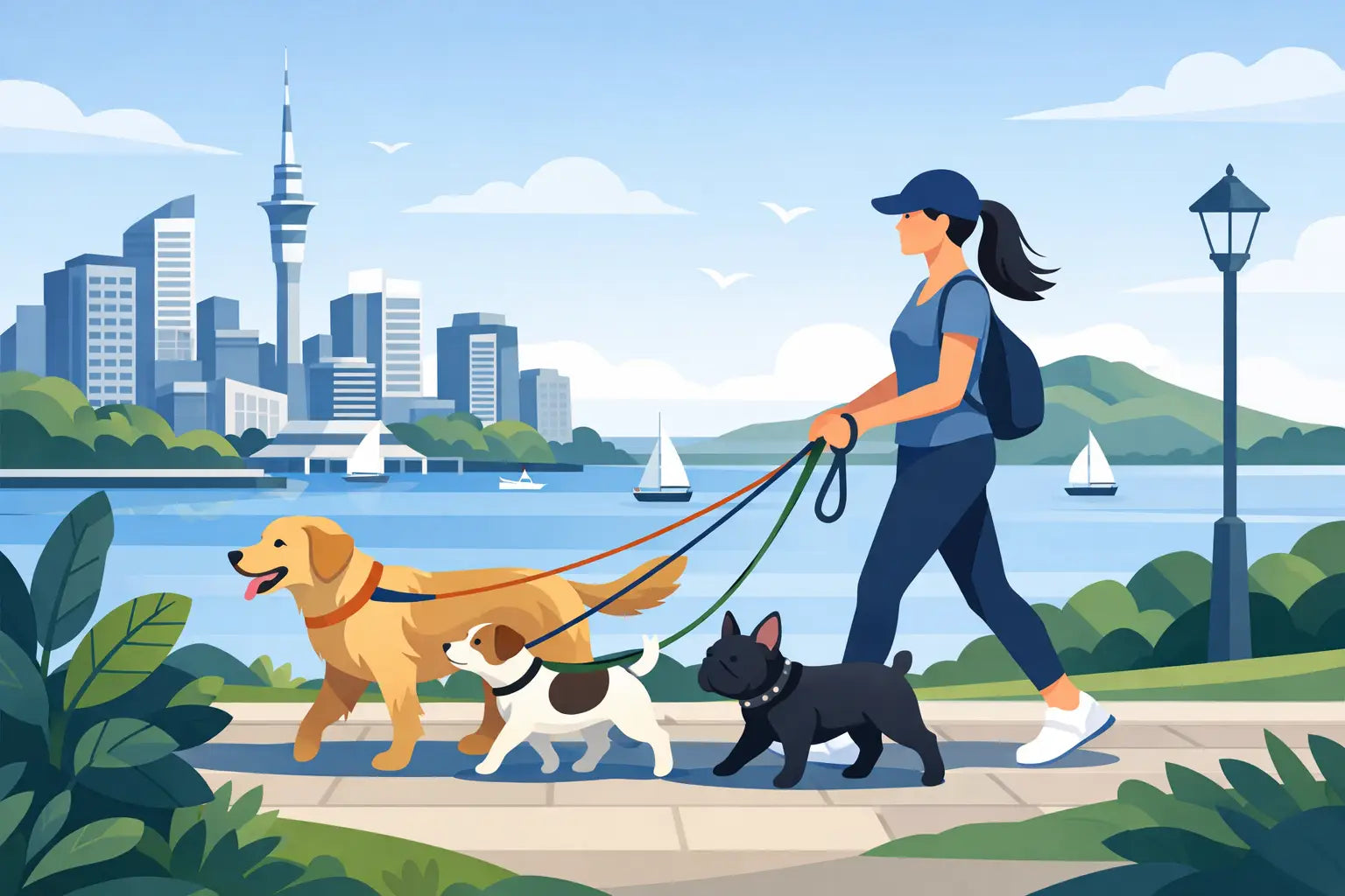Premium Dog Walking Auckland Done Properly